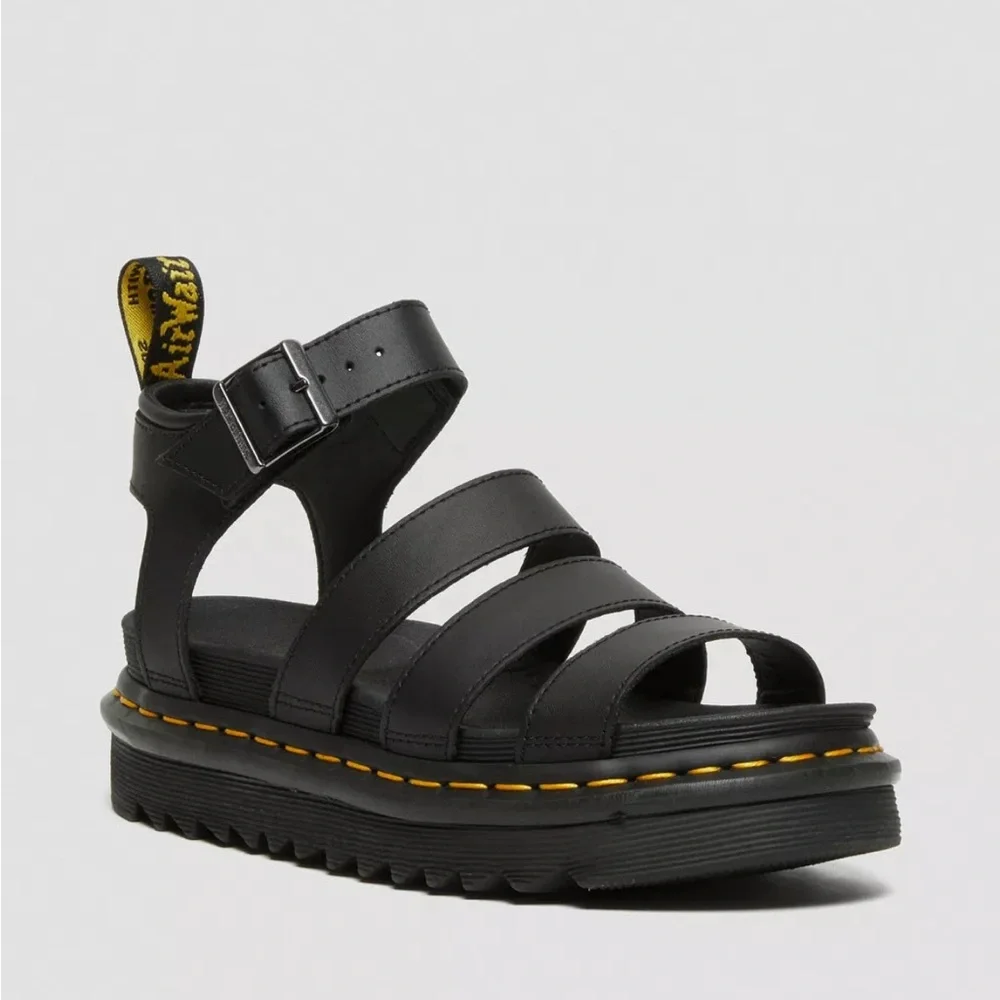 Dr Martens Blaire stewpot sandal in black 6 - Picture 5 of 16